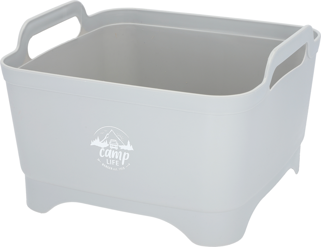 Vaskebolle med avløp 18 liter for campingkjøkken - Camplife forfra