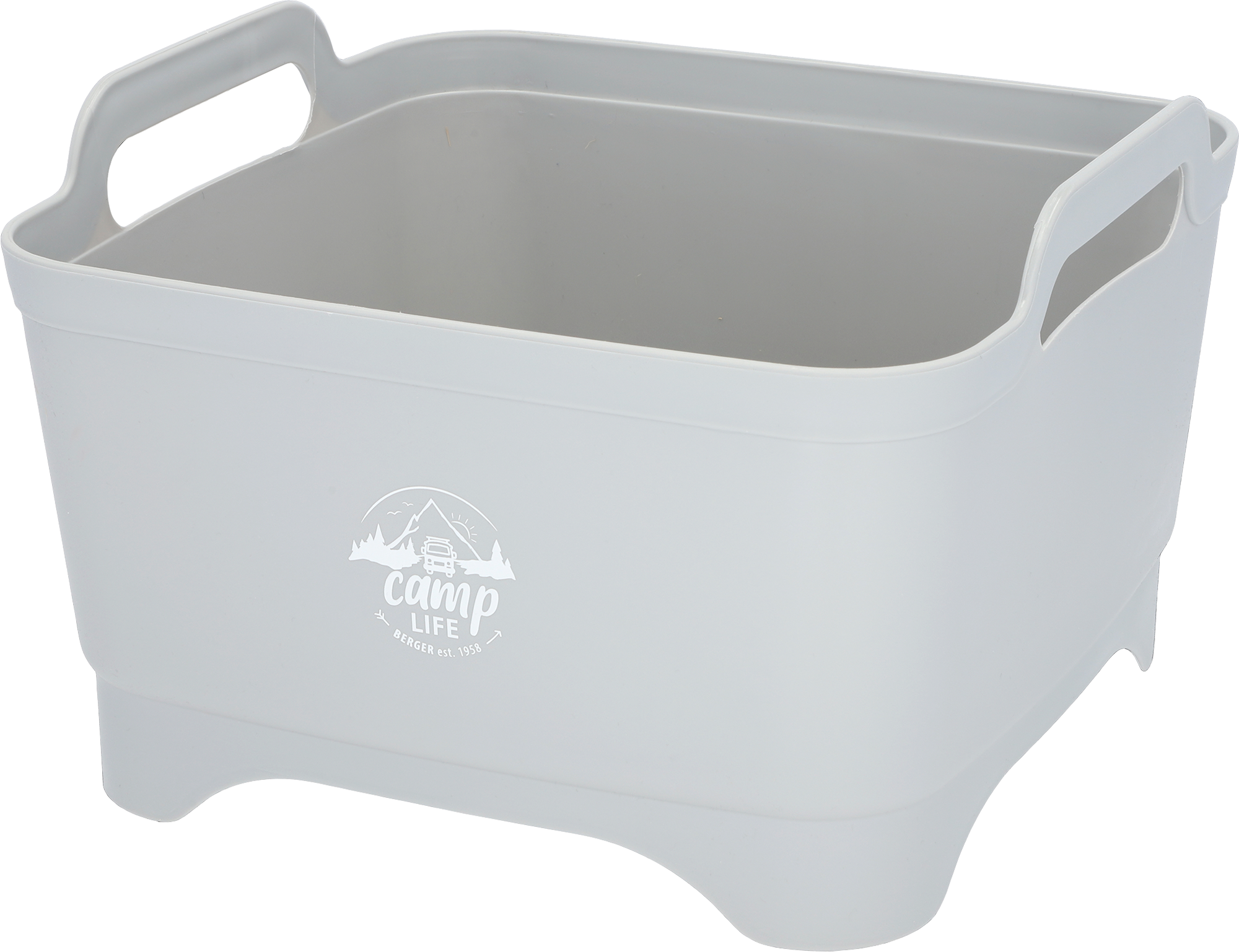 Vaskebolle med avløp 18 liter for campingkjøkken - Camplife forfra