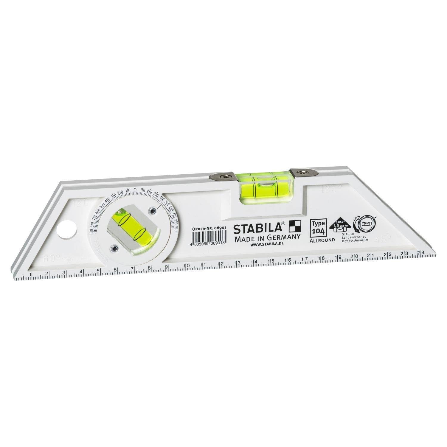 Vaterpass Type 104 Allround med 4 anlegningskanter fra Stabila