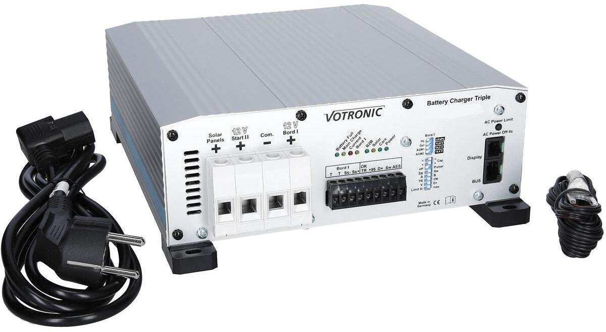 VBCS Triple batterilader montert i bobil