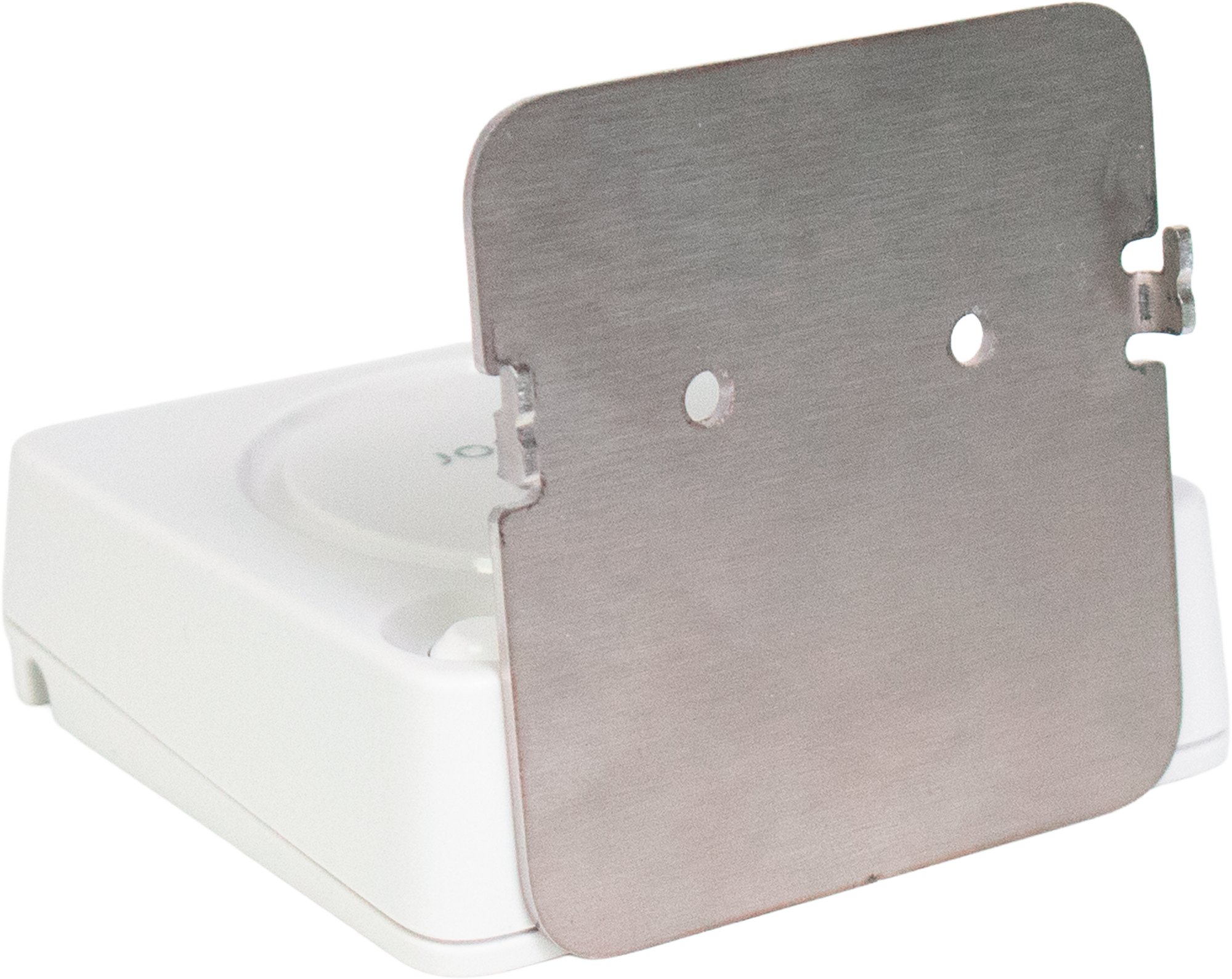 Veggfeste for sonsor alarmsystem i rustfritt stål 64 x 68 mm fra Pironex
