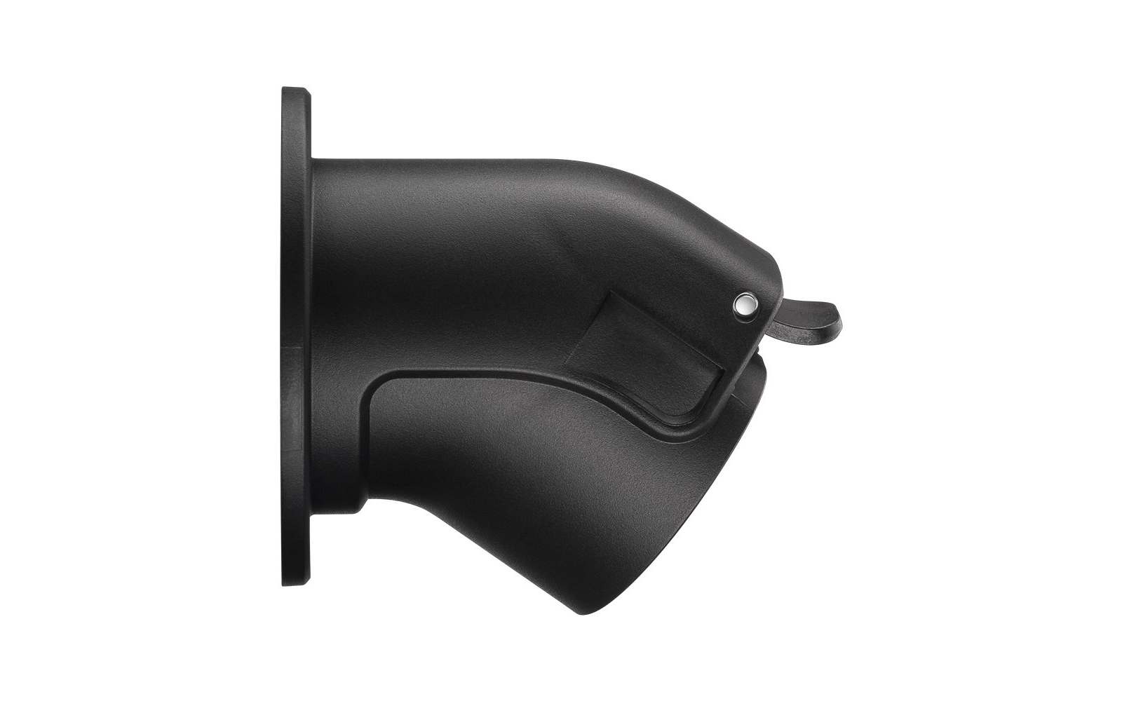 Detalj av veggfeste vinklet for Type 2-ladekabel elbil svart Goobay