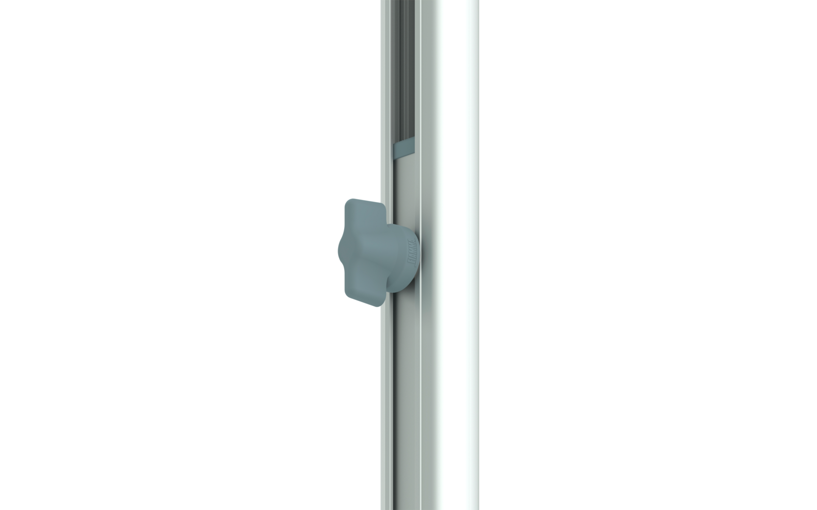 Veggmarkise F45L 450 cm polyester Royal Grey nærbilde av feste