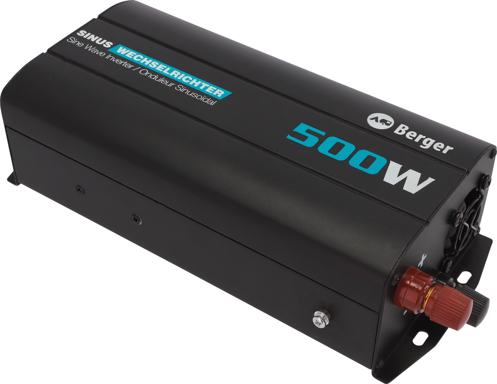 Vekselretter BRSW ren sinus 500W 12V til 230V forfra
