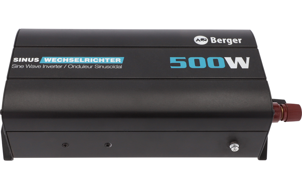 Montert Vekselretter BRSW ren sinus 500W 12V til 230V i campingbil