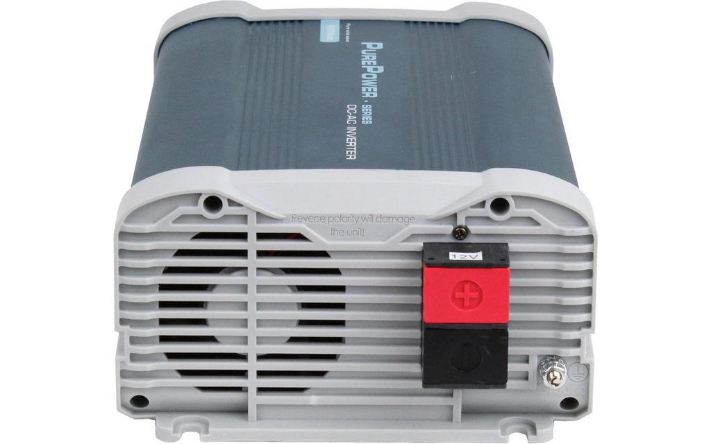 Vekselretter PurePower 12V DC til 230V AC 300W ren sinus bakside