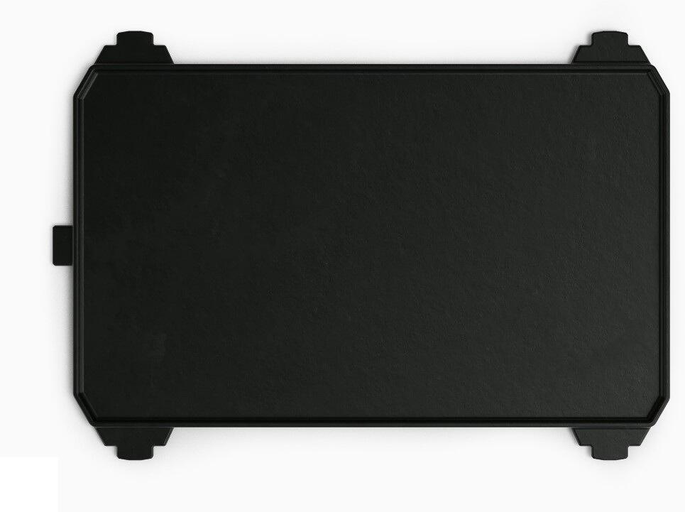 Vendbar grillplate Kast i støpejern 29x18 cm for grill bakside