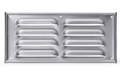 Ventilasjonsgitter aluminium eloksert 25,5 x 11,5 cm - HKG for effektiv lufting