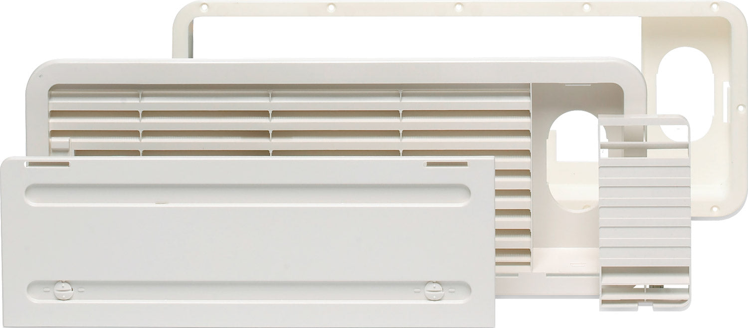 Ventilasjonsgitter LS 100 øvre for kjøleskap med enkel dør hvit - Dometic montert på kjøretøy