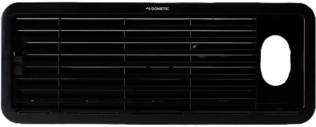 Ventilasjonsgitter øvre LS 100 for kjøleskap svart forfra