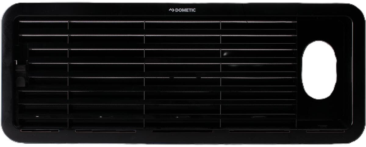 Ventilasjonsgitter øvre LS 100 for kjøleskap svart forfra