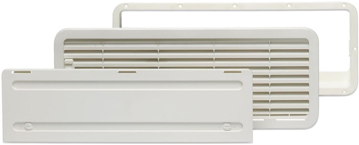 Ventilasjonsgitter-sett LS 200 480x185 mm hvit - Dometic forfra