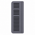 Ventilasjonsgitter smal for skyvevindu VW T4 1990-2003 aluminium - HKG forfra