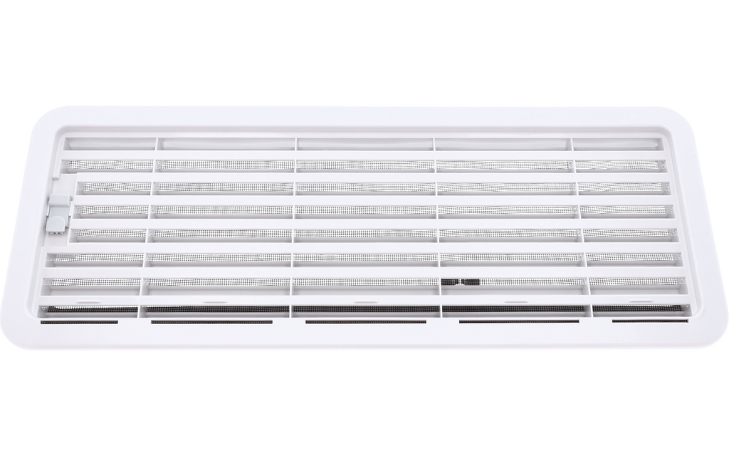 Baksiden av Ventilasjonsrist for campingkjøleskap 48x18,5 cm RVG 1000