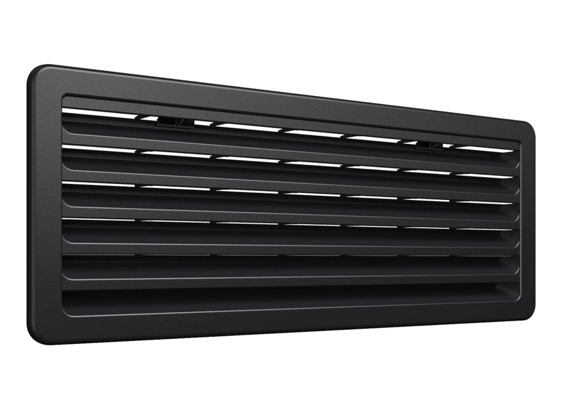 Ventilasjonsrist for kjøleskap 18,6 x 48,3 cm svart - Thetford forfra