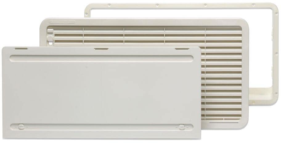 Ventilasjonsrist-sett LS 300 hvit for kjøleskap forfra