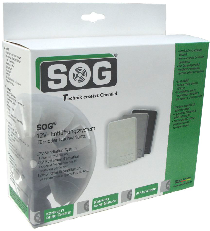 Ventilasjonssystem type 320S dørvariannt mørkegrå for Dometic Saneo front