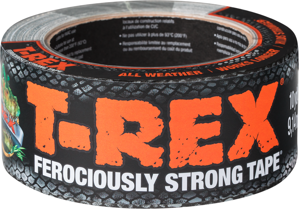 Vevtape 25 mm x 9,1 m for camping og reparasjon T-Rex forfra