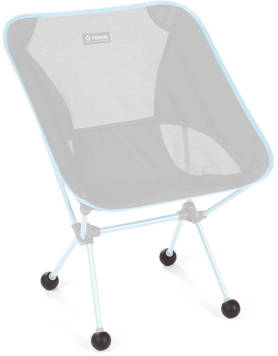 Vibram kuleføtter 45 mm for campingstoler montert på stol