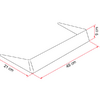 Bakside av Vindavviser for takluke 40 x 40 cm UV-bestandig Fiamma