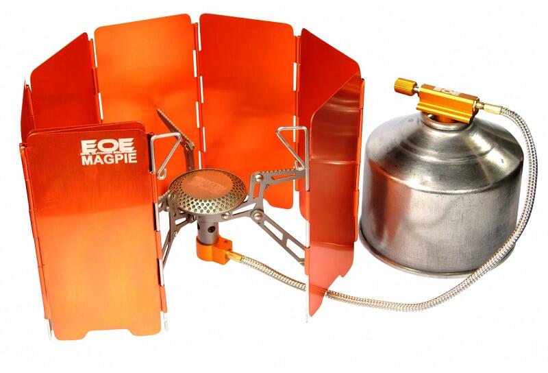 Vindskjerm Magpie i aluminium 112g oransje detalj og feste