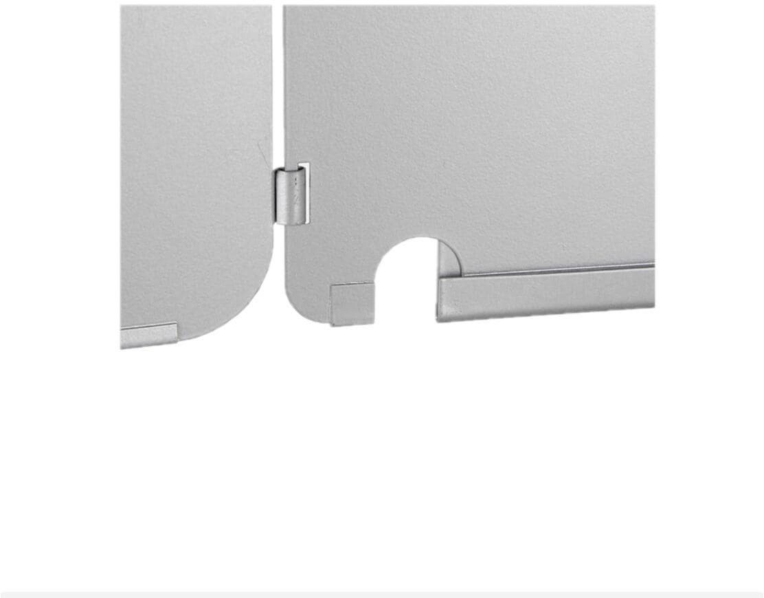 Vindskjerm universal stål 112x26 cm sammenleggbar montert
