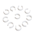 Vindskjermklips for 25 mm stenger, 10-pack hvit - Blue Diamond forfra