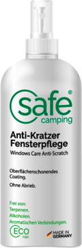 Vinduspleie anti-ripe for akryl- og PVC-vinduer 100 ml - Safe Camping forfra