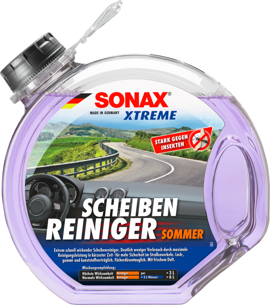 Vindusrens XTREME sommer bruksklar 3 liter - Sonax for klar sikt