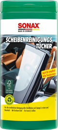 Vindusrensekluter i boks 25 stk for glass og speil - Sonax front
