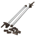 Vindusstøtte 28 cm aluminium universell 2 stk - Mekuwa forfra