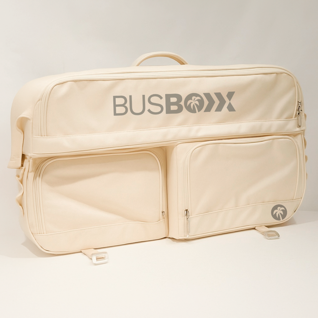 Vindusveske windowBOXX 50 l for VW T5/T6/T6.1 lys beige forfra