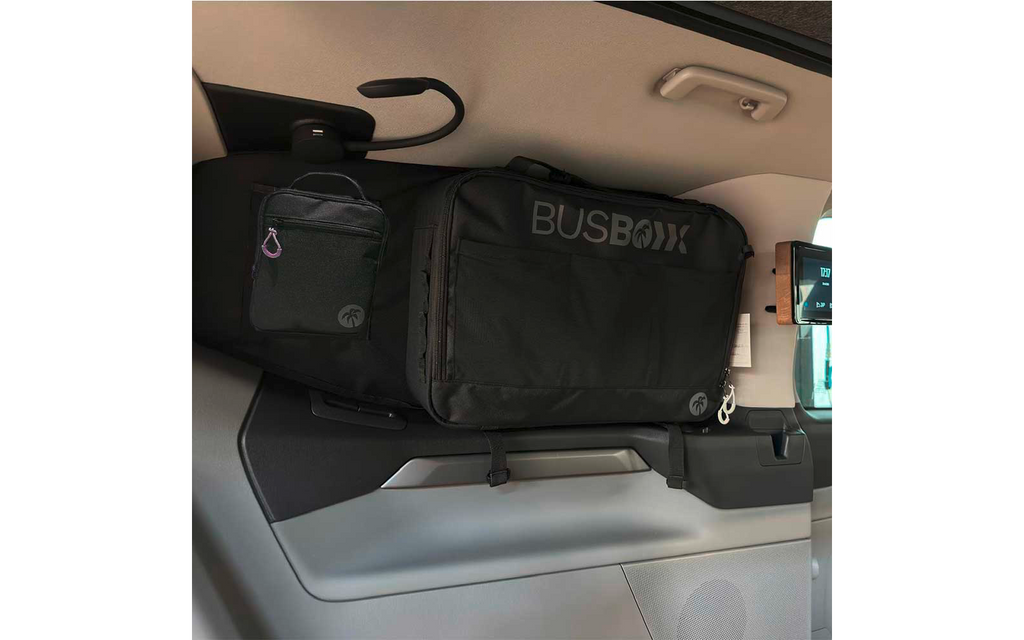 Detalj av vindusveske windowBOXX for Ford Custom Tourneo V710 med monteringsplate