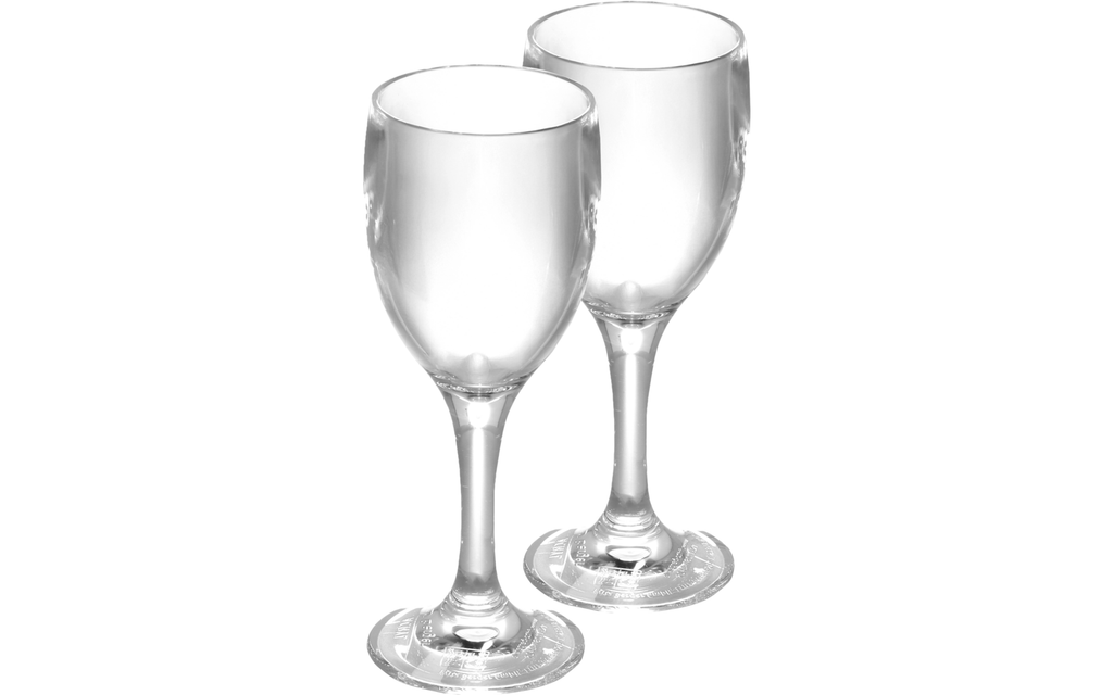 Nærbilde av Vinglass i akryl 120 ml, bruddsikre for camping