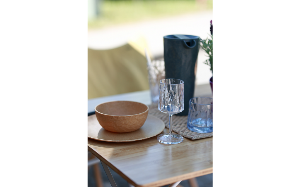 Vinglass 200 ml 2-pk crystal clear i termoplast - Koziol