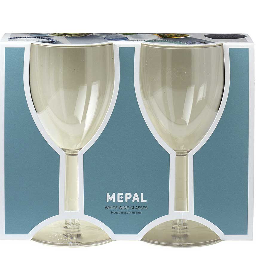 Vinglass i plast 2-pk 200 ml gjennomsiktig BPA-fri fra Mepal