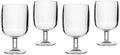 Vinglass i plast 250 ml stablbare 4-pack BPA-fri Bo-Camp