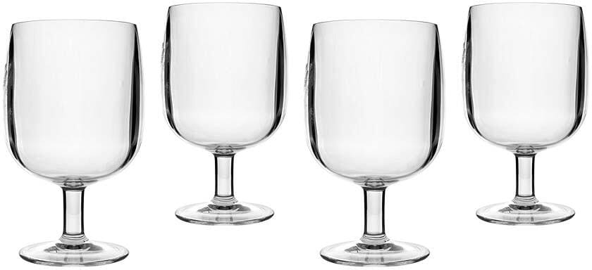 Vinglass i plast 250 ml stablbare 4-pack BPA-fri Bo-Camp