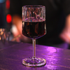 Vinglass Club No. 21 Superglas sett 2-deler nærbilde av materiale