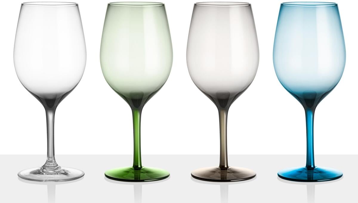 Vinglass Onda & Jazz 600 ml polykarbonat 4-pk Brunner forfra