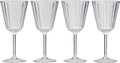 Vinglass Royal 280 ml 4-delers sett i SAN-plast for campingbruk