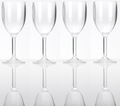 Vinglass sett 4-deler 290 ml polykarbonat smoke grey Flamefield forfra