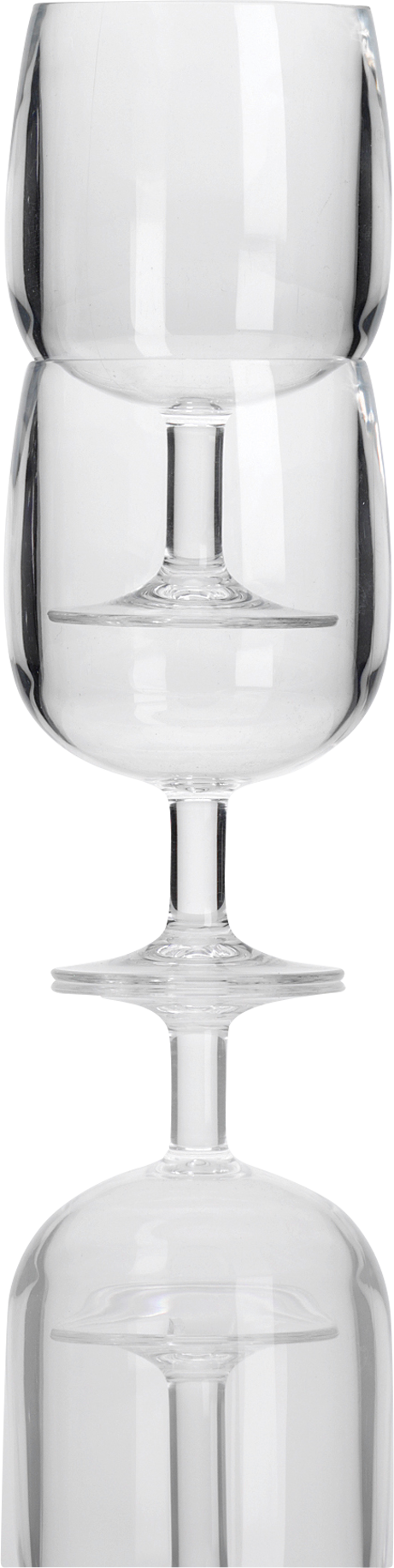 Vinglass Wine Goblet stabelbart 2-pk 260 ml polykarbonat forfra