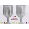 Vinglass Wine Goblet stabelbart 2-pk 260 ml polykarbonat bakside