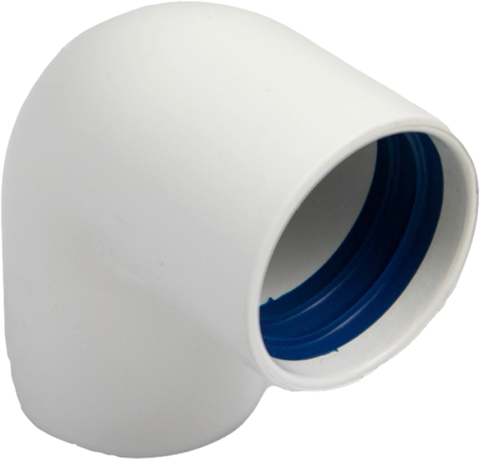 Vinkelkobling 90° Ø32 mm for urinskiller Villa-serien - Separett forfra
