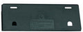 Vinterdeksel for ventilasjonsgitter 36,5x14 cm svart - MPK sett forfra