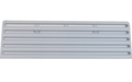 Vinterdeksel for ventilasjonsrist 43,5 x 13 cm lysegrå fra Thetford montert