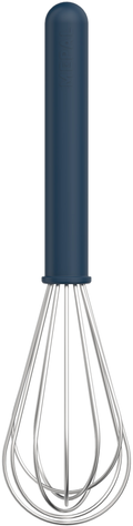 Visp i rustfritt stål med ergonomisk grep 25 cm navy - Mepal forfra