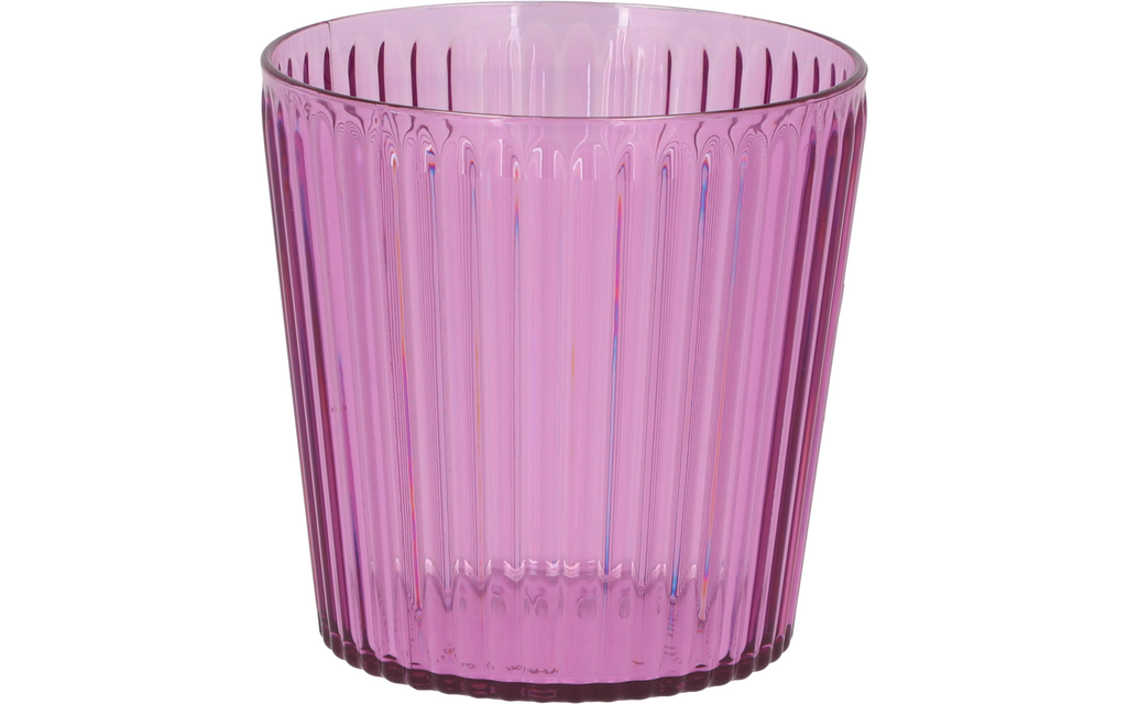 Vistosa drikkeglass 4-er sett 400 ml i RPET stablet