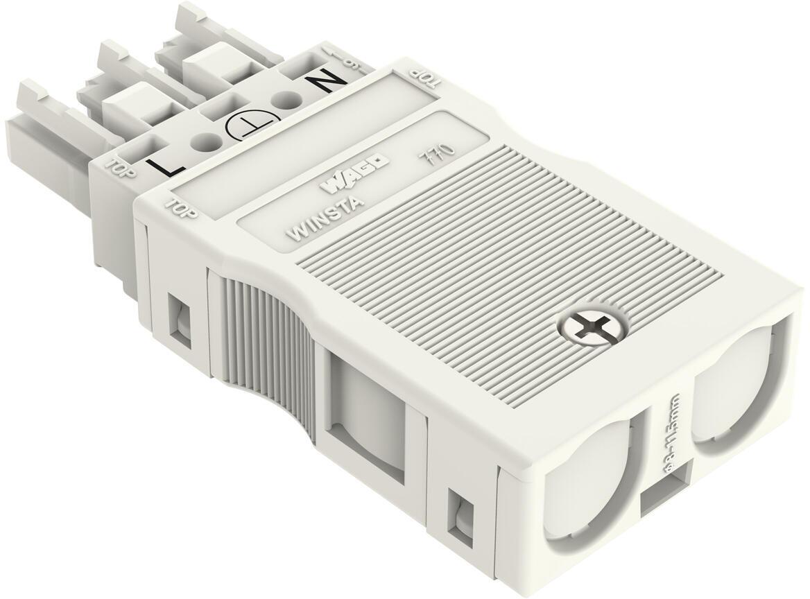 WAGO MIDI hunkonnektor 3-polet bakside